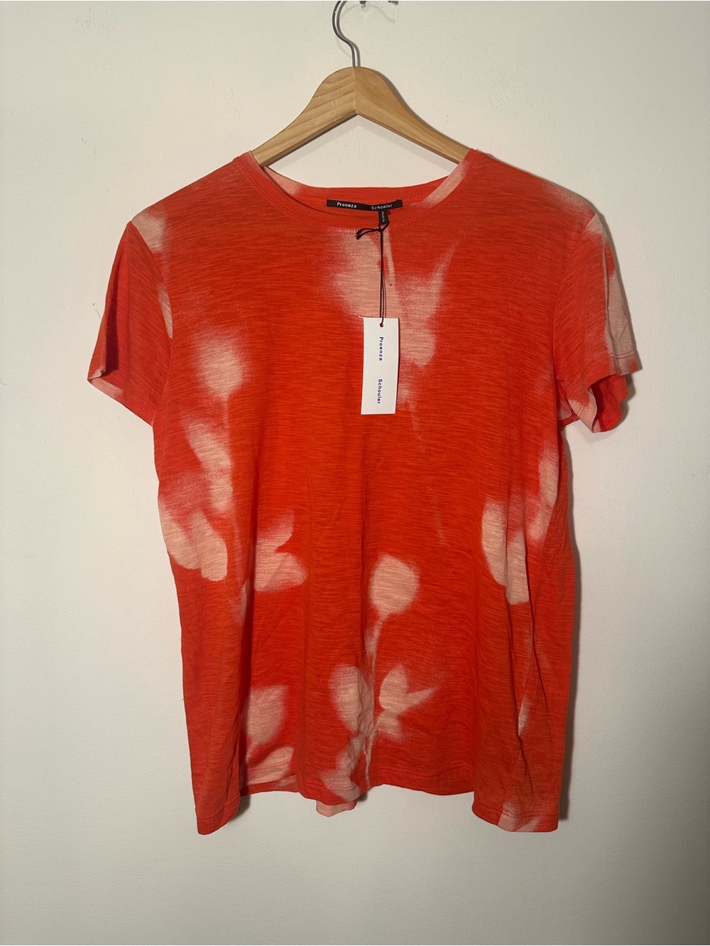 Proenza Schouler Orange Floral Tie-Dye T-Shirt | Small | NWT
